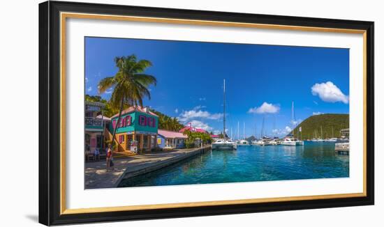 Caribbean, British Virgin Islands, Tortola, Sopers Hole-Alan Copson-Framed Photographic Print