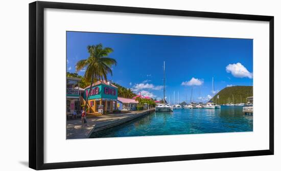 Caribbean, British Virgin Islands, Tortola, Sopers Hole-Alan Copson-Framed Photographic Print