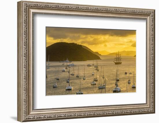 Caribbean, British Virgin Islands, Tortola, Sopers Hole-Alan Copson-Framed Photographic Print