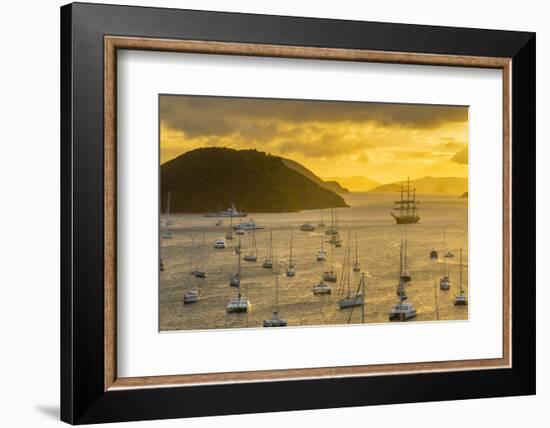 Caribbean, British Virgin Islands, Tortola, Sopers Hole-Alan Copson-Framed Photographic Print