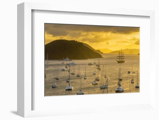 Caribbean, British Virgin Islands, Tortola, Sopers Hole-Alan Copson-Framed Photographic Print