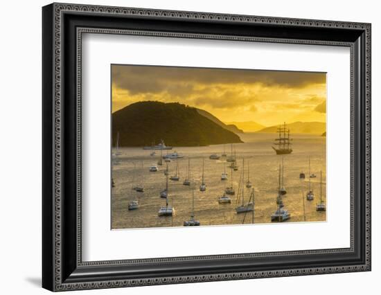 Caribbean, British Virgin Islands, Tortola, Sopers Hole-Alan Copson-Framed Photographic Print