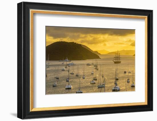 Caribbean, British Virgin Islands, Tortola, Sopers Hole-Alan Copson-Framed Photographic Print