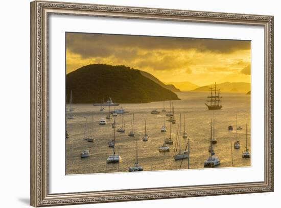 Caribbean, British Virgin Islands, Tortola, Sopers Hole-Alan Copson-Framed Photographic Print