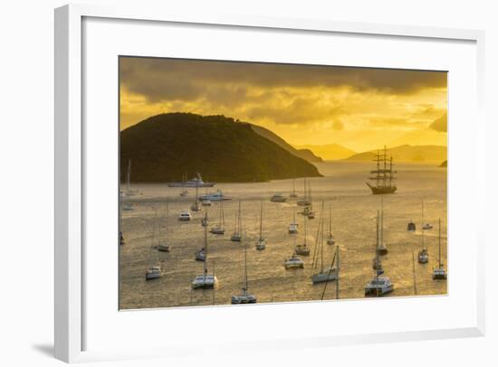 Caribbean, British Virgin Islands, Tortola, Sopers Hole-Alan Copson-Framed Photographic Print