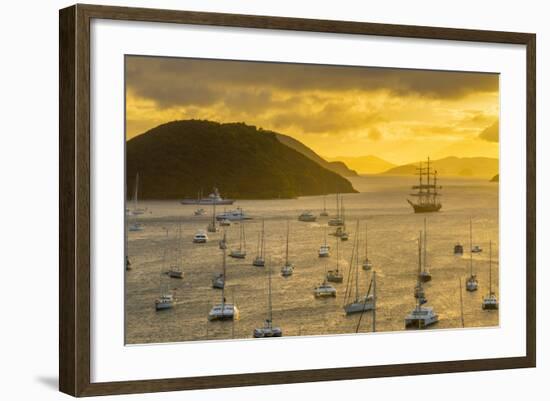 Caribbean, British Virgin Islands, Tortola, Sopers Hole-Alan Copson-Framed Photographic Print