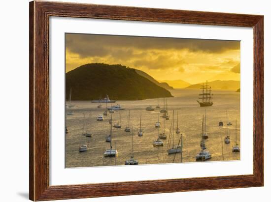 Caribbean, British Virgin Islands, Tortola, Sopers Hole-Alan Copson-Framed Photographic Print