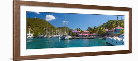 Caribbean, British Virgin Islands, Tortola, Sopers Hole-Alan Copson-Framed Photographic Print