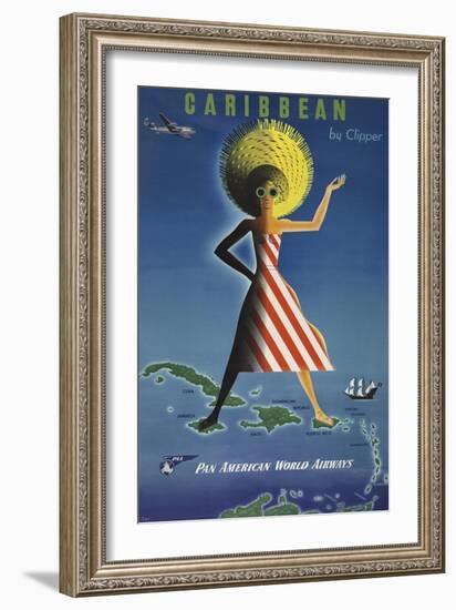 Caribbean by Clipper-null-Framed Giclee Print