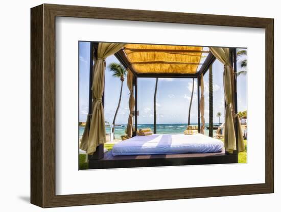 Caribbean Cabana, Puerto Rico-George Oze-Framed Photographic Print