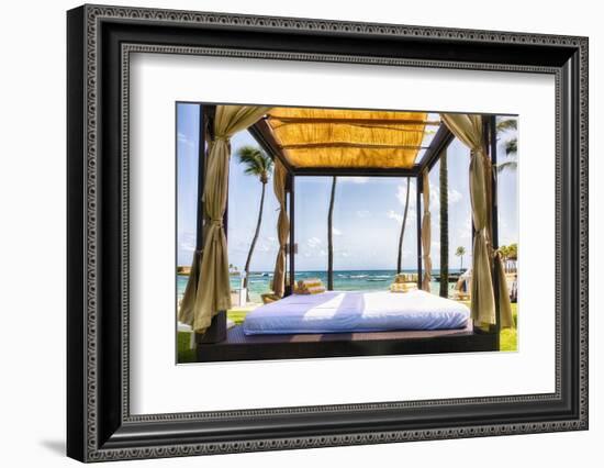 Caribbean Cabana, Puerto Rico-George Oze-Framed Photographic Print