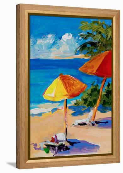 Caribbean Coast-Jane Slivka-Framed Premier Image Canvas