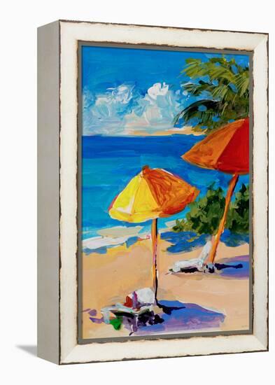 Caribbean Coast-Jane Slivka-Framed Premier Image Canvas