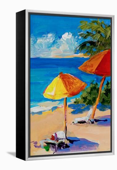 Caribbean Coast-Jane Slivka-Framed Premier Image Canvas