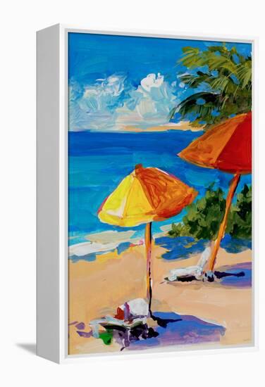 Caribbean Coast-Jane Slivka-Framed Premier Image Canvas