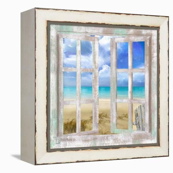 Caribbean Cottage-Tina Lavoie-Framed Premier Image Canvas