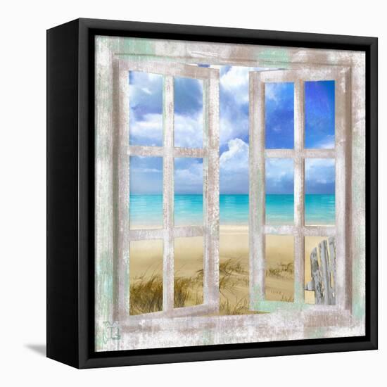 Caribbean Cottage-Tina Lavoie-Framed Premier Image Canvas