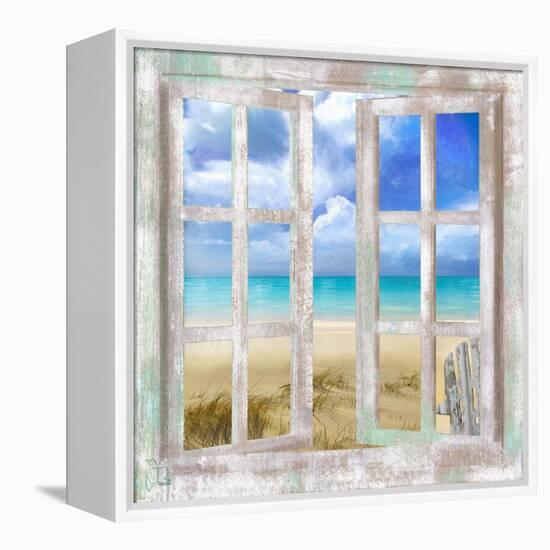 Caribbean Cottage-Tina Lavoie-Framed Premier Image Canvas