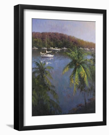 Caribbean Lagoon-Karen Dupré-Framed Art Print