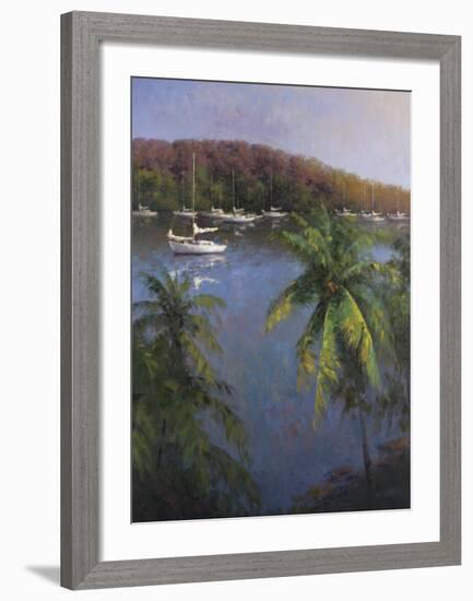 Caribbean Lagoon-Karen Dupré-Framed Art Print