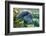 Caribbean manatee or West Indian manatee mother with baby, captive, Beauval Zoo, France-Eric Baccega-Framed Photographic Print