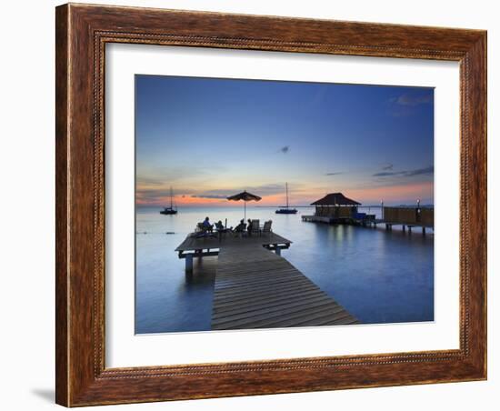 Caribbean, Netherland Antilles, Bonaire, Beach Resort-Michele Falzone-Framed Photographic Print