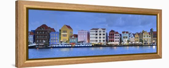 Caribbean, Netherland Antilles, Curacao, Willemstad, Punda, Dutch Colonial Architecture-Michele Falzone-Framed Premier Image Canvas