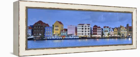 Caribbean, Netherland Antilles, Curacao, Willemstad, Punda, Dutch Colonial Architecture-Michele Falzone-Framed Premier Image Canvas