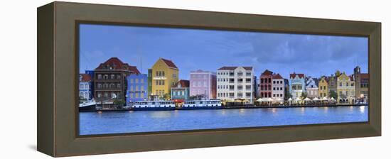Caribbean, Netherland Antilles, Curacao, Willemstad, Punda, Dutch Colonial Architecture-Michele Falzone-Framed Premier Image Canvas