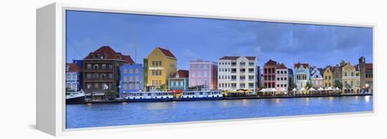 Caribbean, Netherland Antilles, Curacao, Willemstad, Punda, Dutch Colonial Architecture-Michele Falzone-Framed Premier Image Canvas