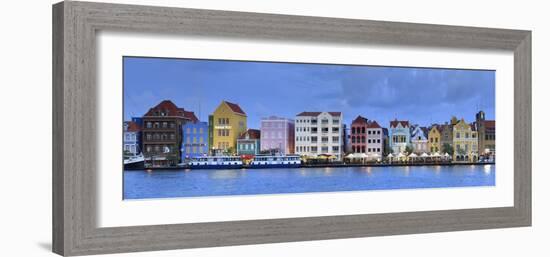 Caribbean, Netherland Antilles, Curacao, Willemstad, Punda, Dutch Colonial Architecture-Michele Falzone-Framed Photographic Print