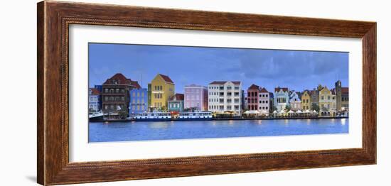 Caribbean, Netherland Antilles, Curacao, Willemstad, Punda, Dutch Colonial Architecture-Michele Falzone-Framed Photographic Print