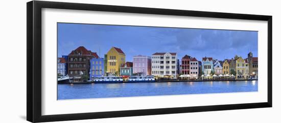 Caribbean, Netherland Antilles, Curacao, Willemstad, Punda, Dutch Colonial Architecture-Michele Falzone-Framed Photographic Print