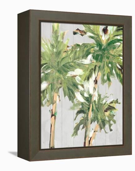 Caribbean Palm Trees-Jane Slivka-Framed Stretched Canvas