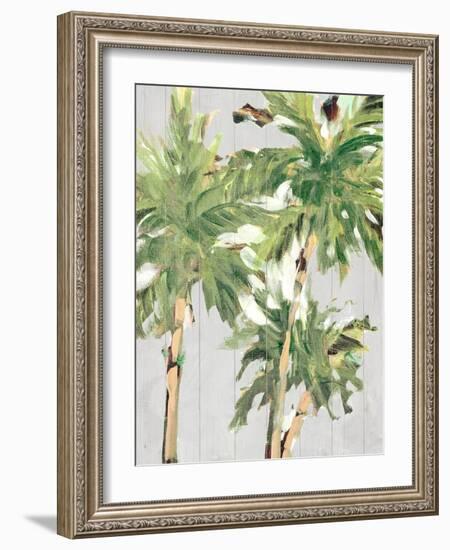 Caribbean Palm Trees-Jane Slivka-Framed Art Print