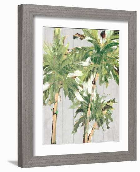 Caribbean Palm Trees-Jane Slivka-Framed Art Print