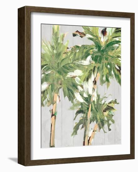 Caribbean Palm Trees-Jane Slivka-Framed Art Print