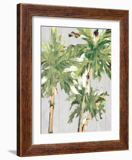 Caribbean Palm Trees-Jane Slivka-Framed Art Print