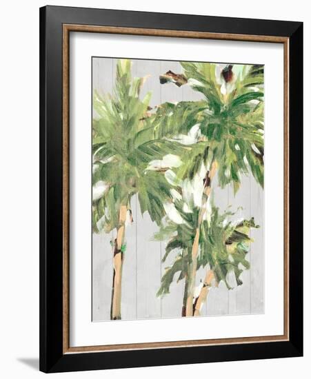 Caribbean Palm Trees-Jane Slivka-Framed Art Print