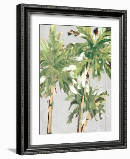 Caribbean Palm Trees-Jane Slivka-Framed Art Print