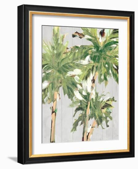 Caribbean Palm Trees-Jane Slivka-Framed Art Print