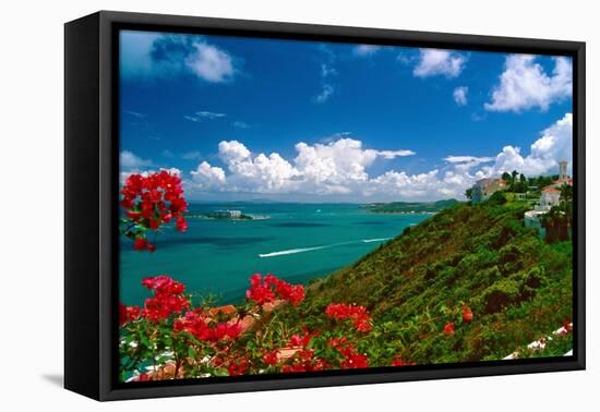 Caribbean Panorama, Fajardo, Puerto Rico-George Oze-Framed Premier Image Canvas