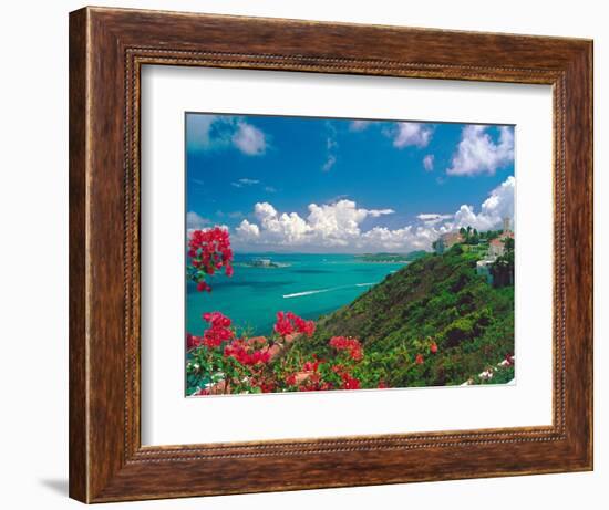 Caribbean Sea, Fajardo, Puerto Rico-George Oze-Framed Photographic Print