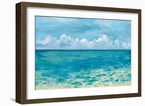 Caribbean Sea Reflections-Silvia Vassileva-Framed Art Print