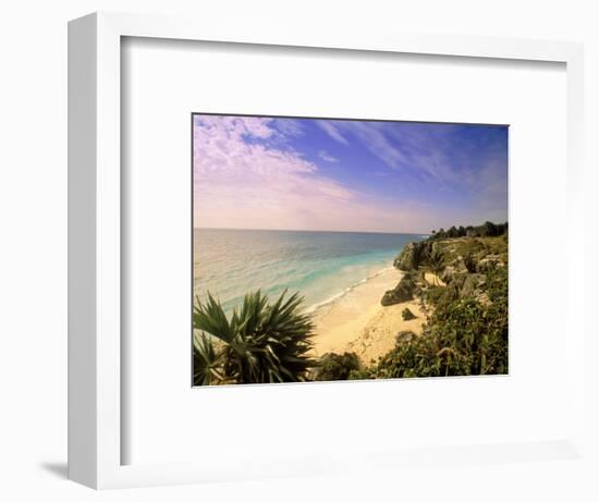 Caribbean Sea, Tulum, Yucatan, Mexico-Walter Bibikow-Framed Photographic Print
