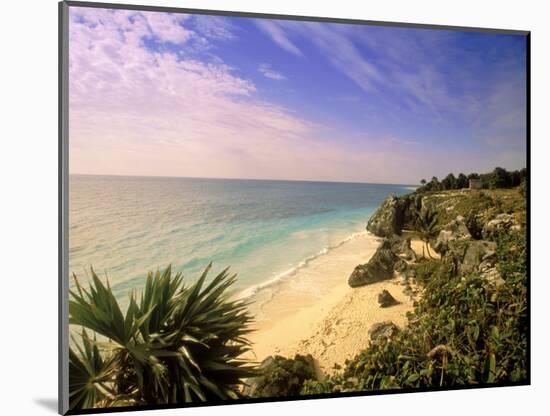 Caribbean Sea, Tulum, Yucatan, Mexico-Walter Bibikow-Mounted Photographic Print