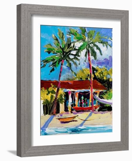 Caribbean Shore-Jane Slivka-Framed Photographic Print