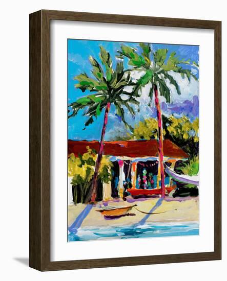 Caribbean Shore-Jane Slivka-Framed Photographic Print