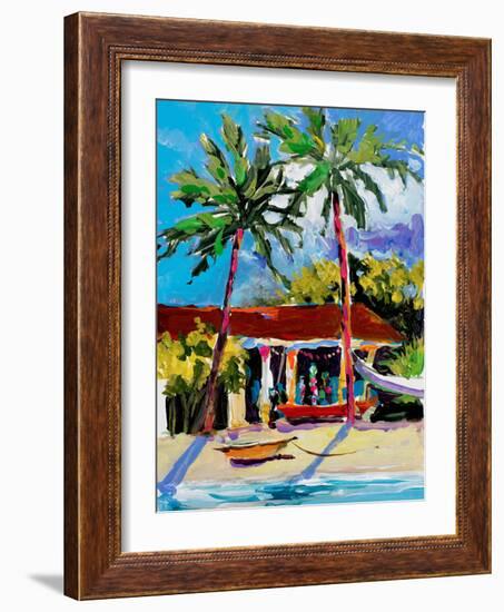 Caribbean Shore-Jane Slivka-Framed Photographic Print