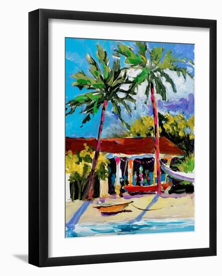 Caribbean Shore-Jane Slivka-Framed Photographic Print